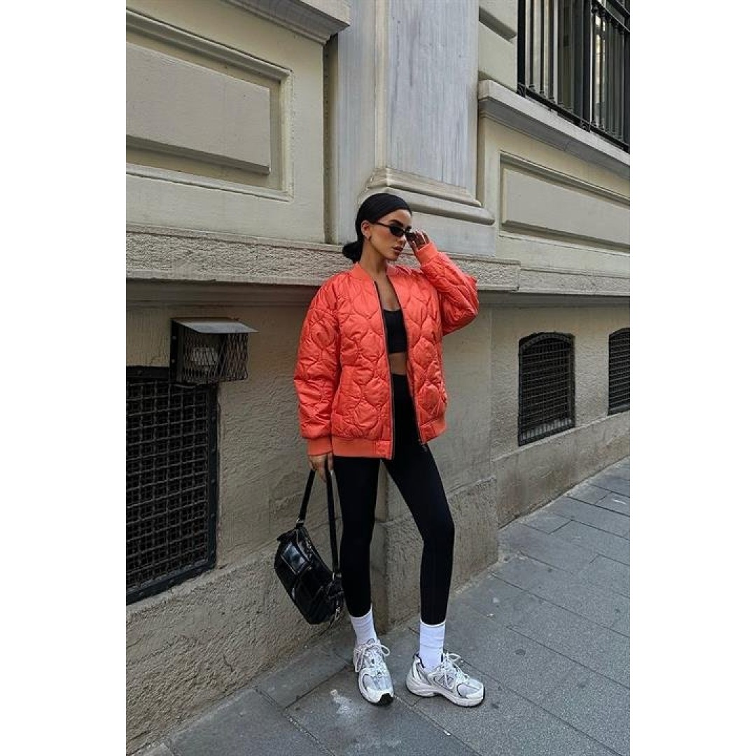 Alisa Oversize Kapitone Bomber Ceket 7058 -08 156120 Alisa Oversize Kapitone Bomber Ceket 7058 -08 156120
