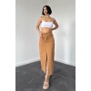 Camel Gabardin Boyamalı Püsküllü Etek 148447 Camel Gabardin Boyamalı Püsküllü Etek 148447