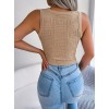 Kadın Askılı Bisiklet Yaka Güpüs Dekolteli Triko Crop Bluz 157307