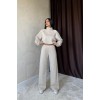 Bej Dik Yaka Eşofman Takım - 153812 Bej Dik Yaka Eşofman Takım - 153812
