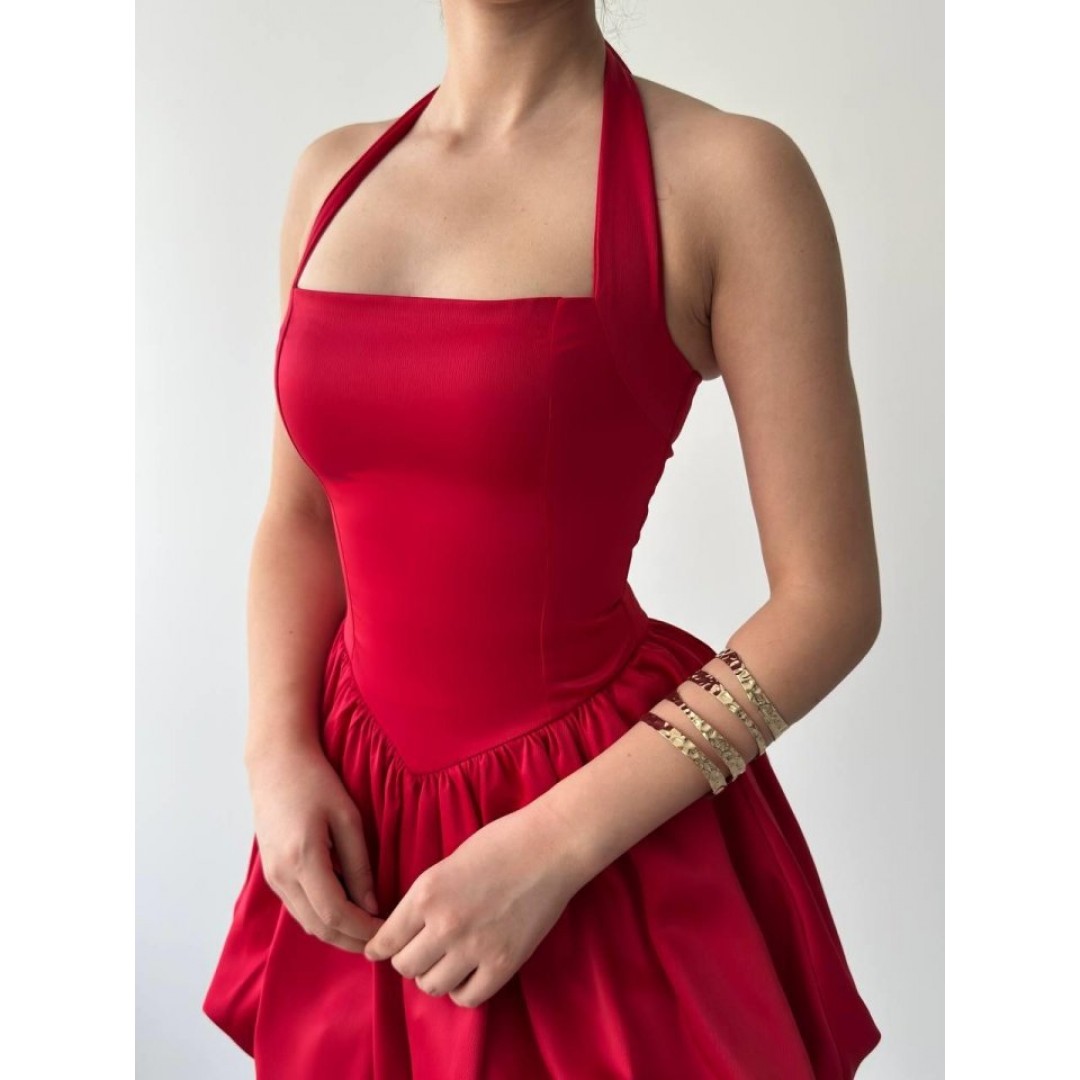 Slim Mini Elbise 159052