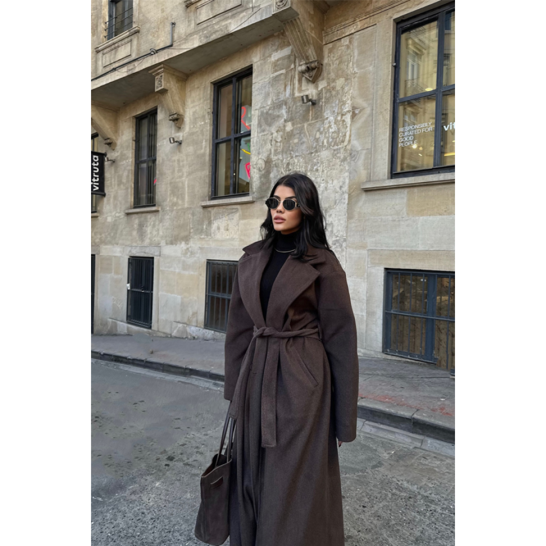 KAŞE KABAN MAXİ - Kahverengi 151672