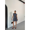 GÖMLEK ELBİSE KOLSUZ TENCEL KUMAŞ - Mavi - 158648 GÖMLEK ELBİSE KOLSUZ TENCEL KUMAŞ - Mavi - 158648