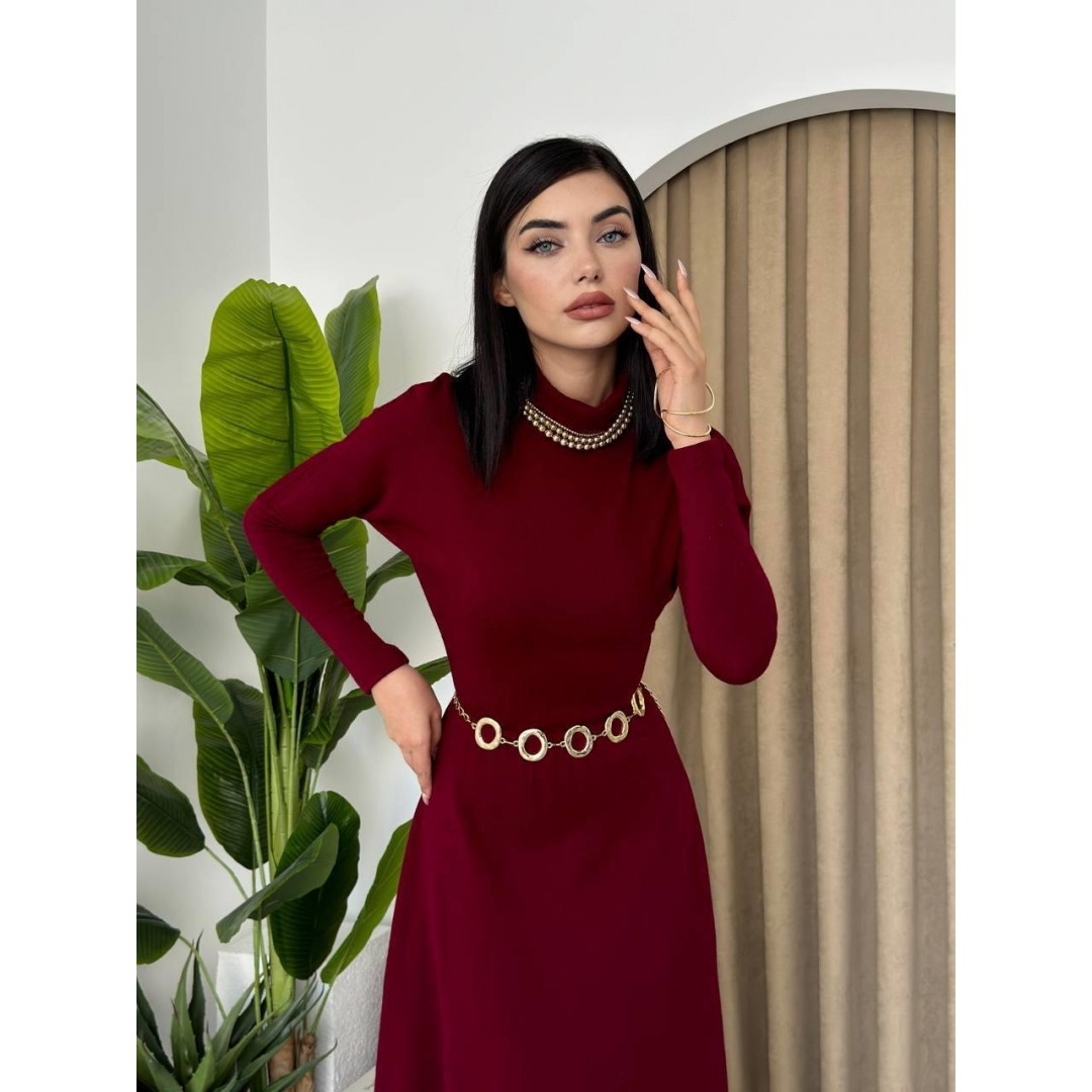 Dina Boğazlı Midi Elbise - 147224 Dina Boğazlı Midi Elbise - 147224