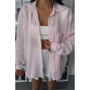 SİMLİ ÇİZGİLİ VUAL GÖMLEK - Pembe 158866 SİMLİ ÇİZGİLİ VUAL GÖMLEK - Pembe 158866