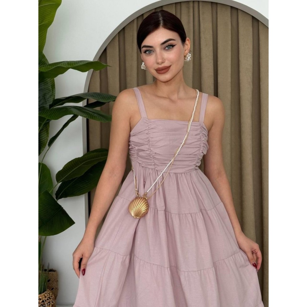 Harpster Göğsü Büzgülü Elbise - 148024 Harpster Göğsü Büzgülü Elbise - 148024
