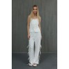 Fiyonklu Bluz Takım - Beyaz 151408 Fiyonklu Bluz Takım - Beyaz 151408