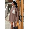 Süzine Cepli Arkası Yırtmaçlı Oversize Gömlek 3420 158761 Süzine Cepli Arkası Yırtmaçlı Oversize Gömlek 3420 158761
