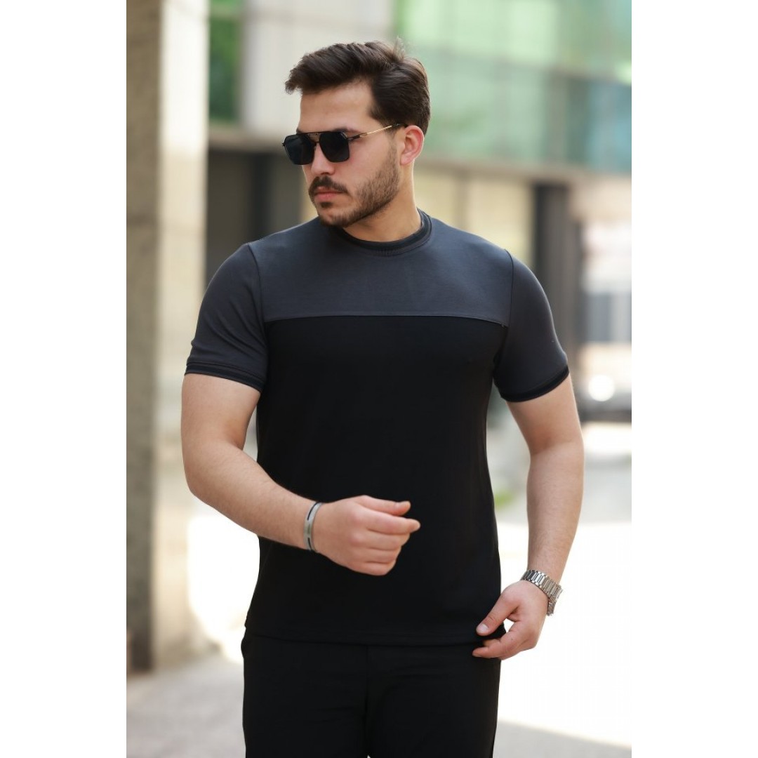 Erkek Bisiklet Yaka Parçalı Renk Oysho Kumaş Kısa Kollu Tshirt - 159187 Erkek Bisiklet Yaka Parçalı Renk Oysho Kumaş Kısa Kollu Tshirt - 159187