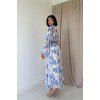 Mavi Biye Detaylı Elbise - 157348 Mavi Biye Detaylı Elbise - 157348