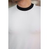 Erkek Bisiklet Yaka örme Pamuklu Kumaş Kısa Kollu T-shirt 160101