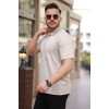 Erkek Yakalı Mini Jakarlı Kısa Kollu T-shirt 160887 Erkek Yakalı Mini Jakarlı Kısa Kollu T-shirt 160887