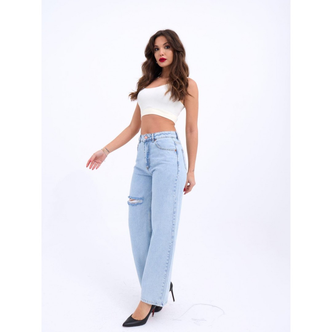 6491 DENİM WIDE LEG-AÇIK MAVİ - 143949 6491 DENİM WIDE LEG-AÇIK MAVİ - 143949
