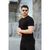 Erkek Viskon Kumaş Bisiklet Yaka Basic Tişört 154299 Erkek Viskon Kumaş Bisiklet Yaka Basic Tişört 154299