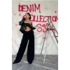 Siyah Geniş Paça Jeans Pantolon 148306 Siyah Geniş Paça Jeans Pantolon 148306