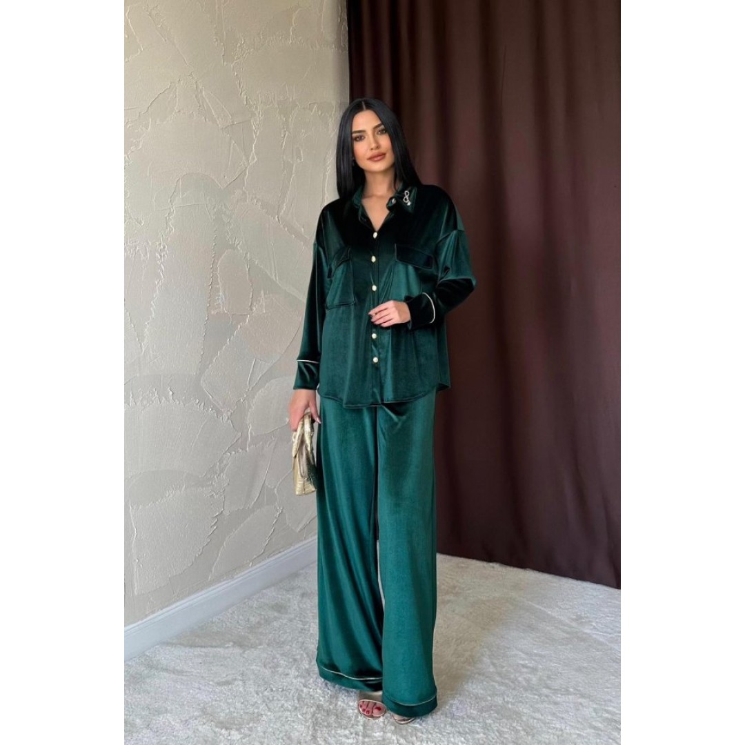 Zümrüt Kadife Biyeli Takım 154195 Zümrüt Kadife Biyeli Takım 154195