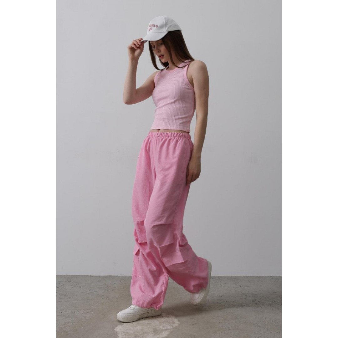 Paraşüt Cargo Pantolon - Pembe