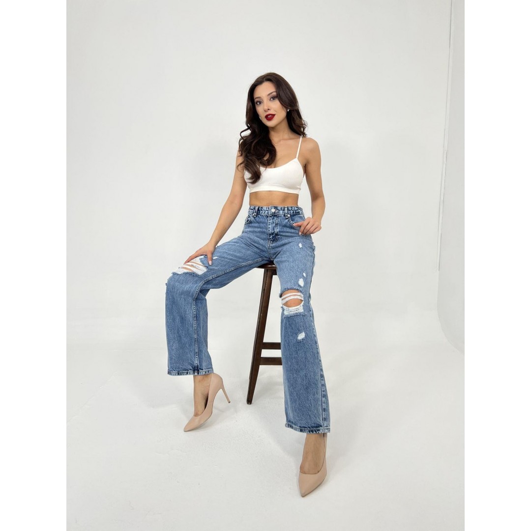 6830 DENİM LOW WAIST-MAVİ - 143784
