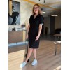 Kadın Polo Yaka Kol Ribanalı Çift Sweat Elbise - 153711 Kadın Polo Yaka Kol Ribanalı Çift Sweat Elbise - 153711