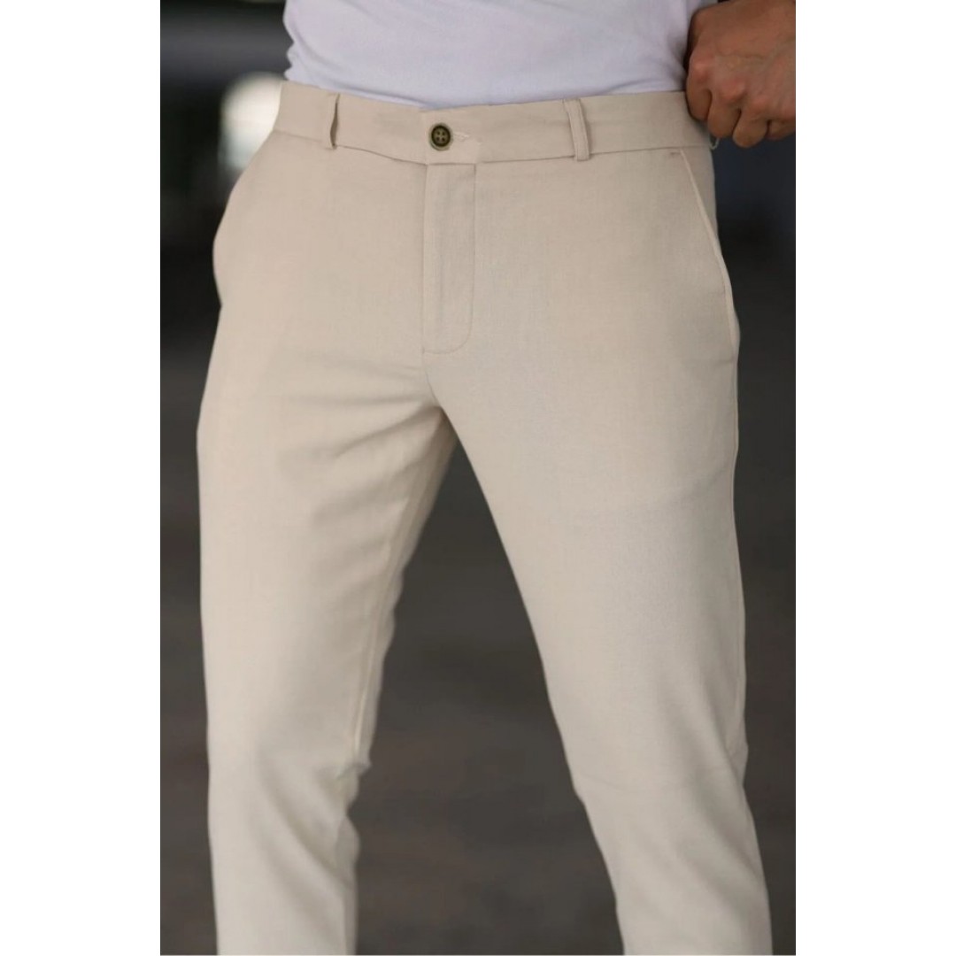 Erkek Düz Kesim Bilek Boy Kumaş Pantolon - 156937 Erkek Düz Kesim Bilek Boy Kumaş Pantolon - 156937