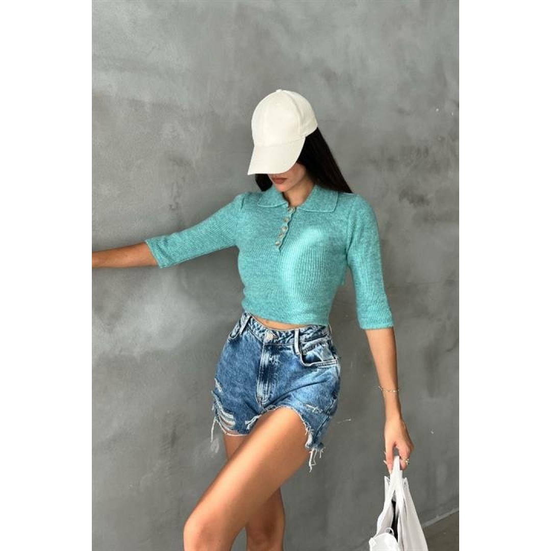 LorisBağlamalı Crop Triko 1062-02 155843 LorisBağlamalı Crop Triko 1062-02 155843
