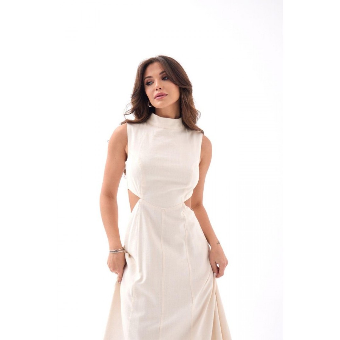 7094 ELBİSE-BEJ 154666 7094 ELBİSE-BEJ 154666