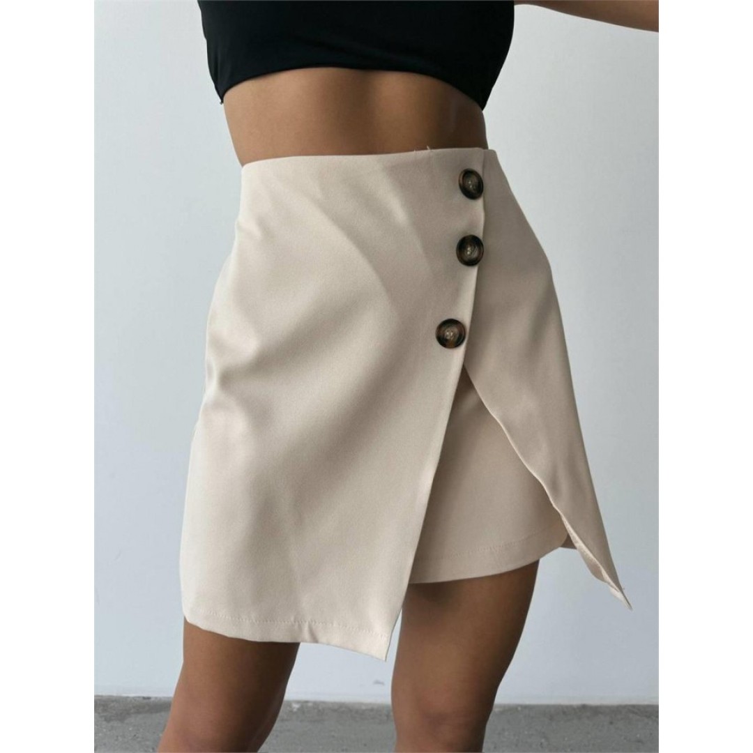 DÜĞME DETAYLI ETEK - CROP CEKET TAKIM - Taş 151704 DÜĞME DETAYLI ETEK - CROP CEKET TAKIM - Taş 151704