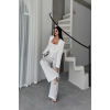 JAKARLI BLUZU TASARIM DETAYLI CEKET-PANTOLON-BLUZ 3 LÜ TAKIM - Beyaz 153781 JAKARLI BLUZU TASARIM DETAYLI CEKET-PANTOLON-BLUZ 3 LÜ TAKIM - Beyaz 153781