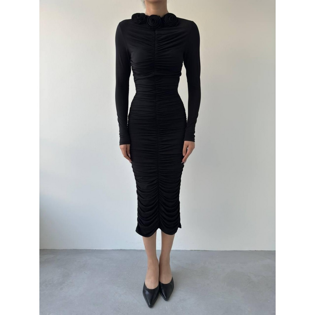 Carlis Gül Yaka Elbise - 147066 Carlis Gül Yaka Elbise - 147066
