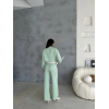 KETEN GÖMLEK-CROP-SALAŞ PANTOLON TAKIM - Mint 150424 KETEN GÖMLEK-CROP-SALAŞ PANTOLON TAKIM - Mint 150424