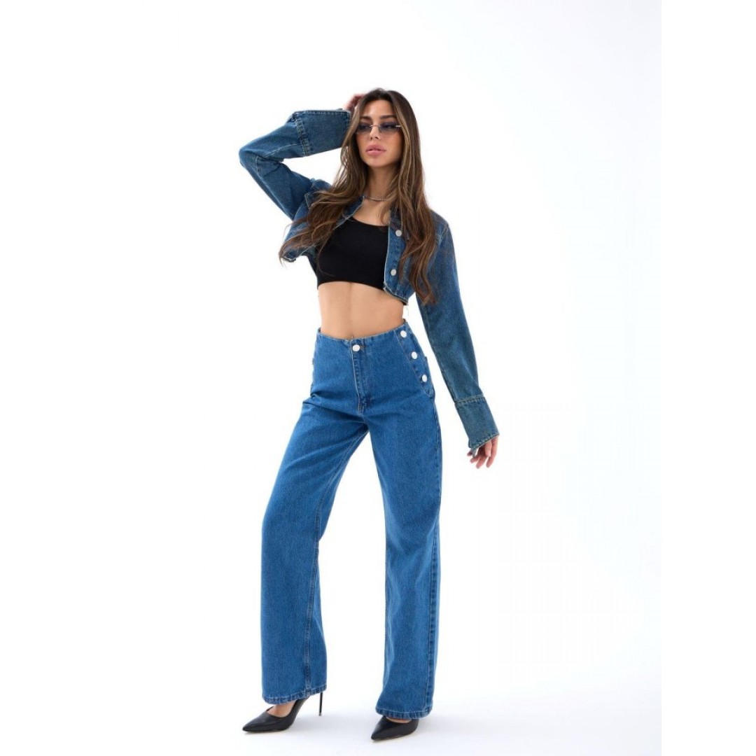 5997 KOT PANTOLON-MAVİ - 158301