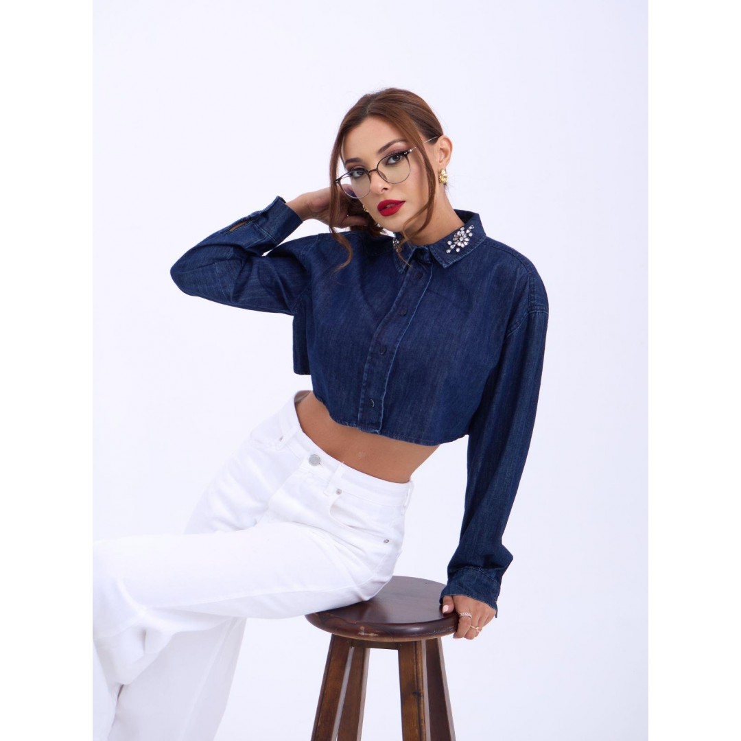 6603 KOT BLUZ-MAVİ 143063