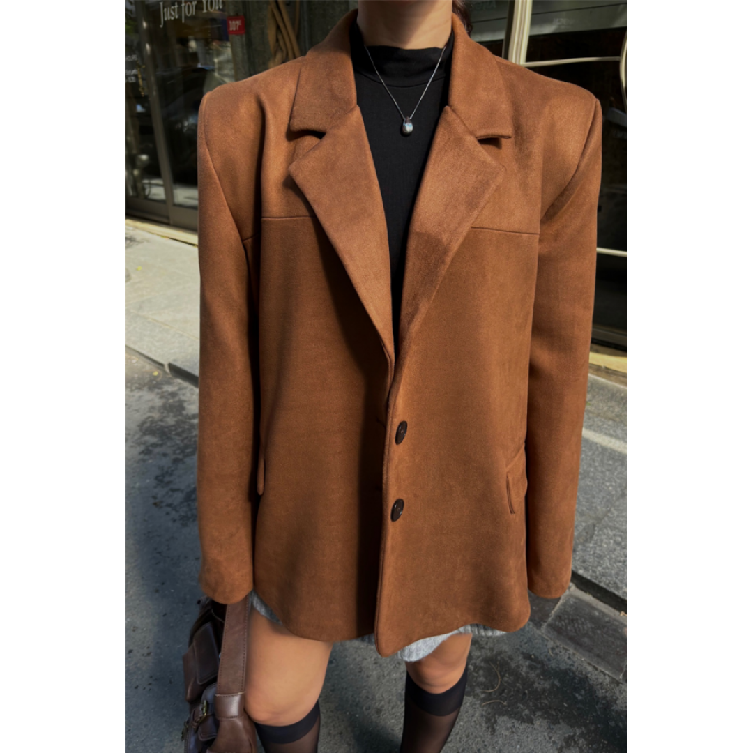 SÜET BLAZER CEKET 3 DÜĞME - Taba - 151206 SÜET BLAZER CEKET 3 DÜĞME - Taba - 151206