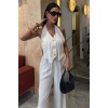 Halter Yaka Yelekli Modal Takım 10144 159111 Halter Yaka Yelekli Modal Takım 10144 159111