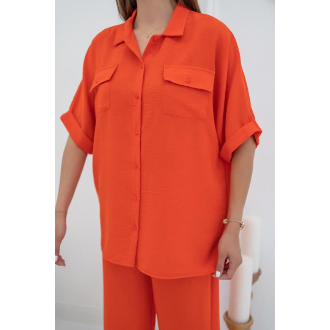 Oranj Gömlek Ve Pantolon Takım 150816 Oranj Gömlek Ve Pantolon Takım 150816
