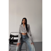 CROP CEKET TEK DÜĞME - Gri - 153798 CROP CEKET TEK DÜĞME - Gri - 153798