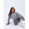 42381 TRİKO ÇİZGİLİ KAZAK-GRİ-ANTRASİT 144197