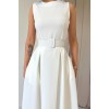 Ekru Halter Yaka Kloş Elbise - 153489 Ekru Halter Yaka Kloş Elbise - 153489