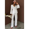 Kruvaze Model Klasik Pantolonlu Çupra Keten Takım 10191 159446 Kruvaze Model Klasik Pantolonlu Çupra Keten Takım 10191 159446