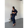 CROP CEKET - ETEK TAKIM - Lacivert 153972 CROP CEKET - ETEK TAKIM - Lacivert 153972