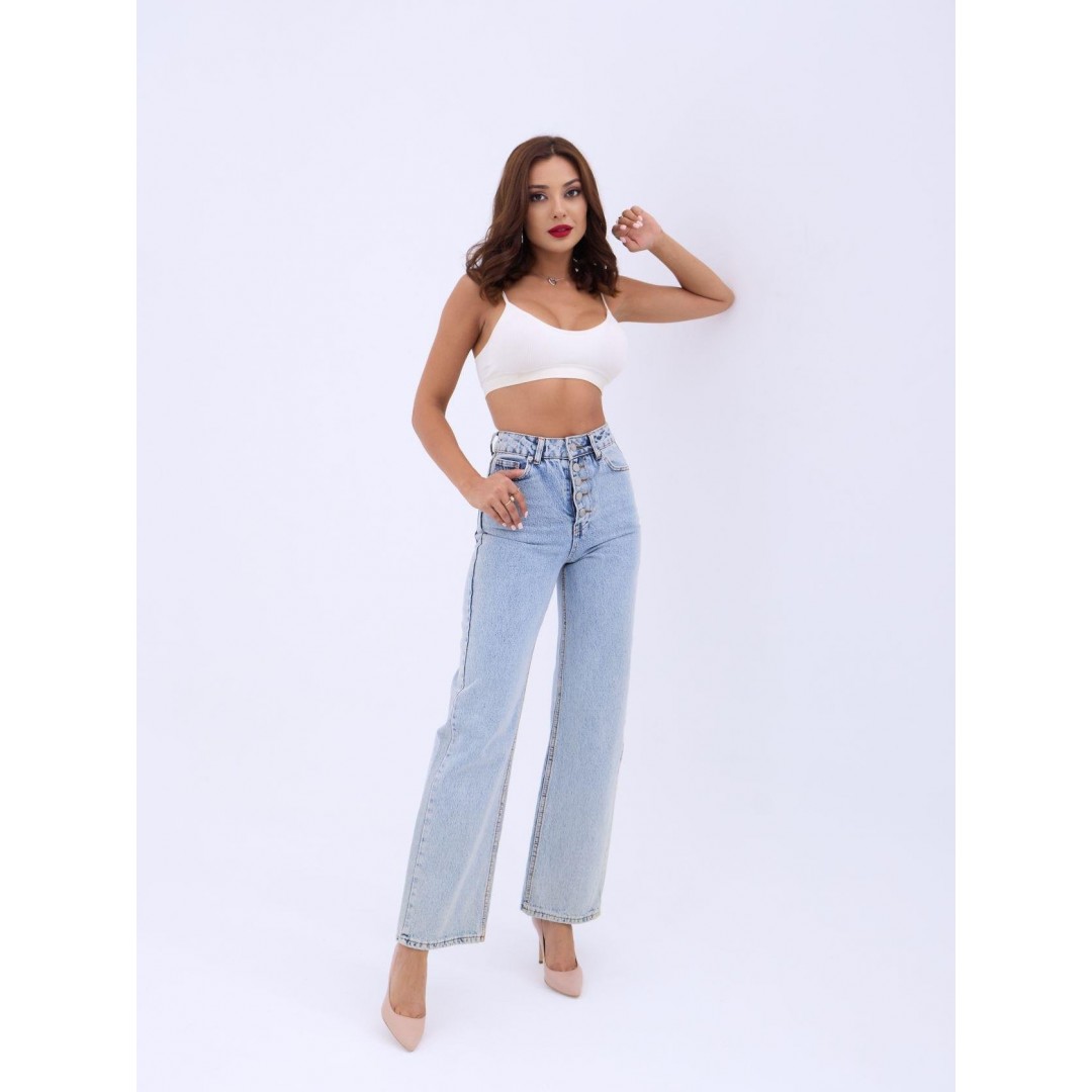 5171 DENİM BUTTONED WIDE KEG-AÇIK MAVİ - 143746 5171 DENİM BUTTONED WIDE KEG-AÇIK MAVİ - 143746