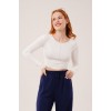 Ters Dikişli Basic Beyaz Body Bluz 148082 Ters Dikişli Basic Beyaz Body Bluz 148082