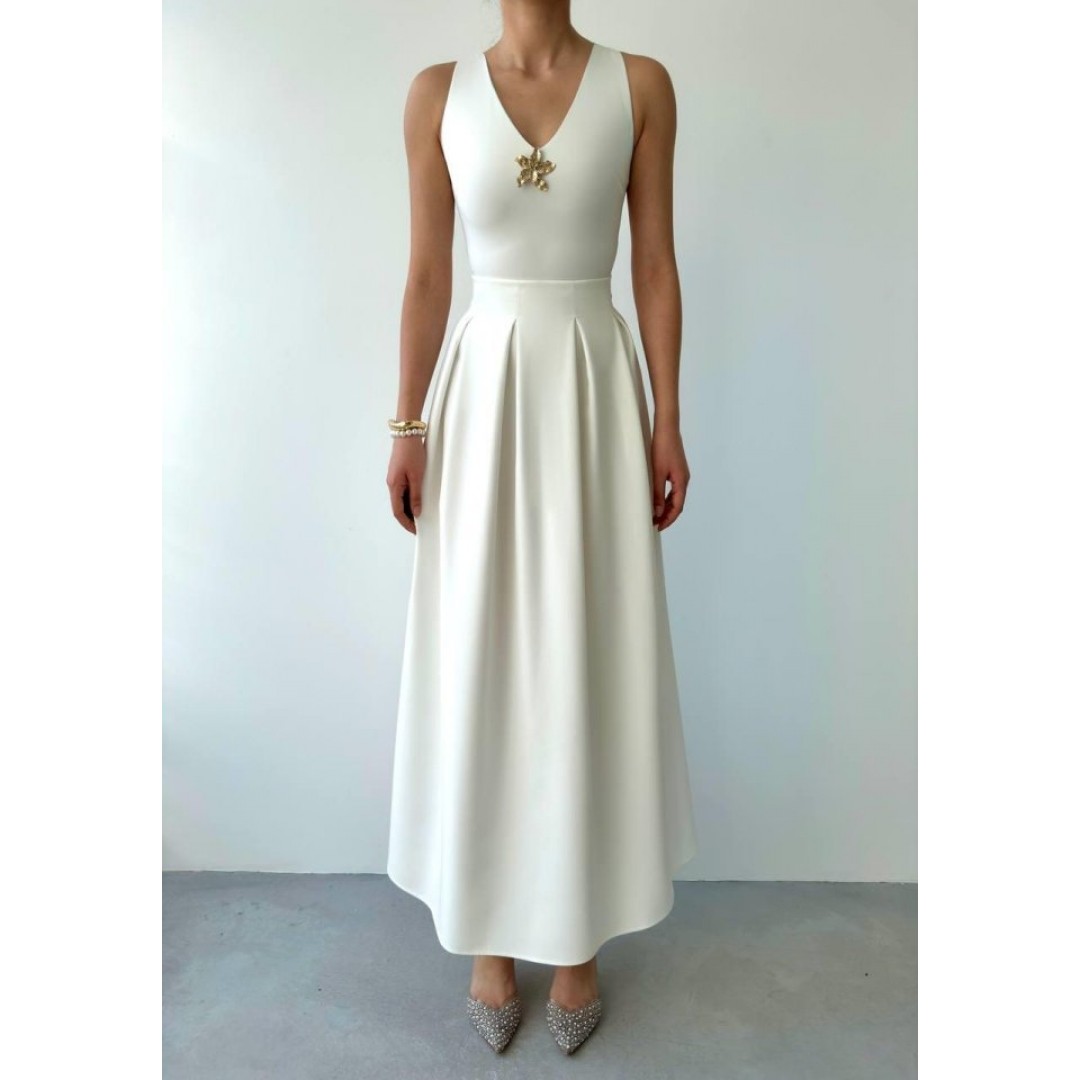 Late Yıldız Detaylı Elbise - 152386