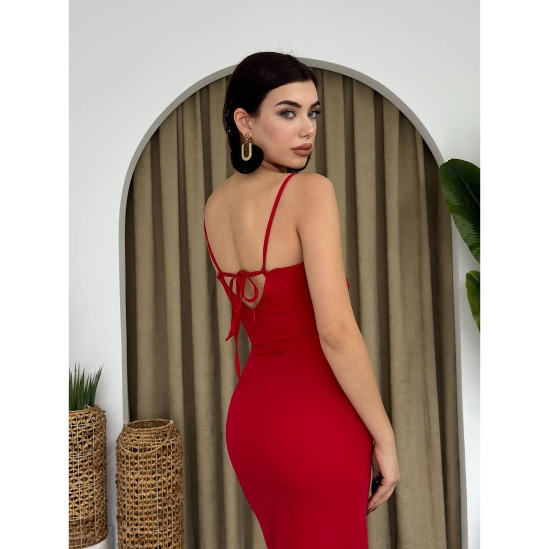 Papalia Sırt Detaylı Elbise - 147489 Papalia Sırt Detaylı Elbise - 147489