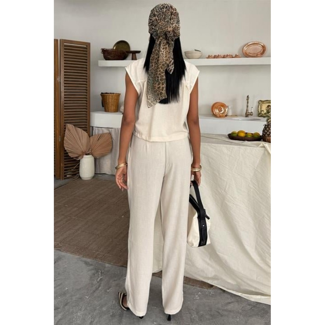 Zoe Crop Yelek Takım 9744-08 155160 Zoe Crop Yelek Takım 9744-08 155160