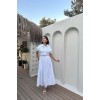 Beyaz Nakışlı İşlemeli Elbise - 153504 Beyaz Nakışlı İşlemeli Elbise - 153504