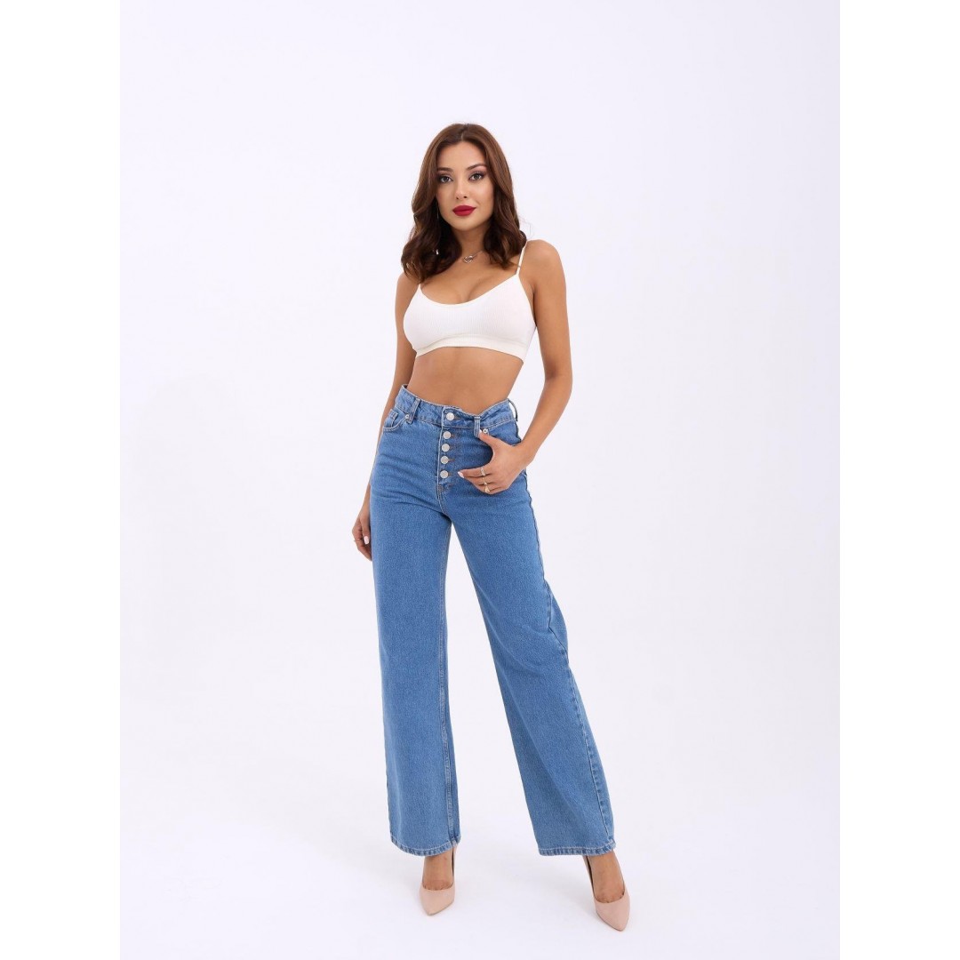 5171 DENİM BUTTONED WIDE KEG-MAVİ - 143718 5171 DENİM BUTTONED WIDE KEG-MAVİ - 143718