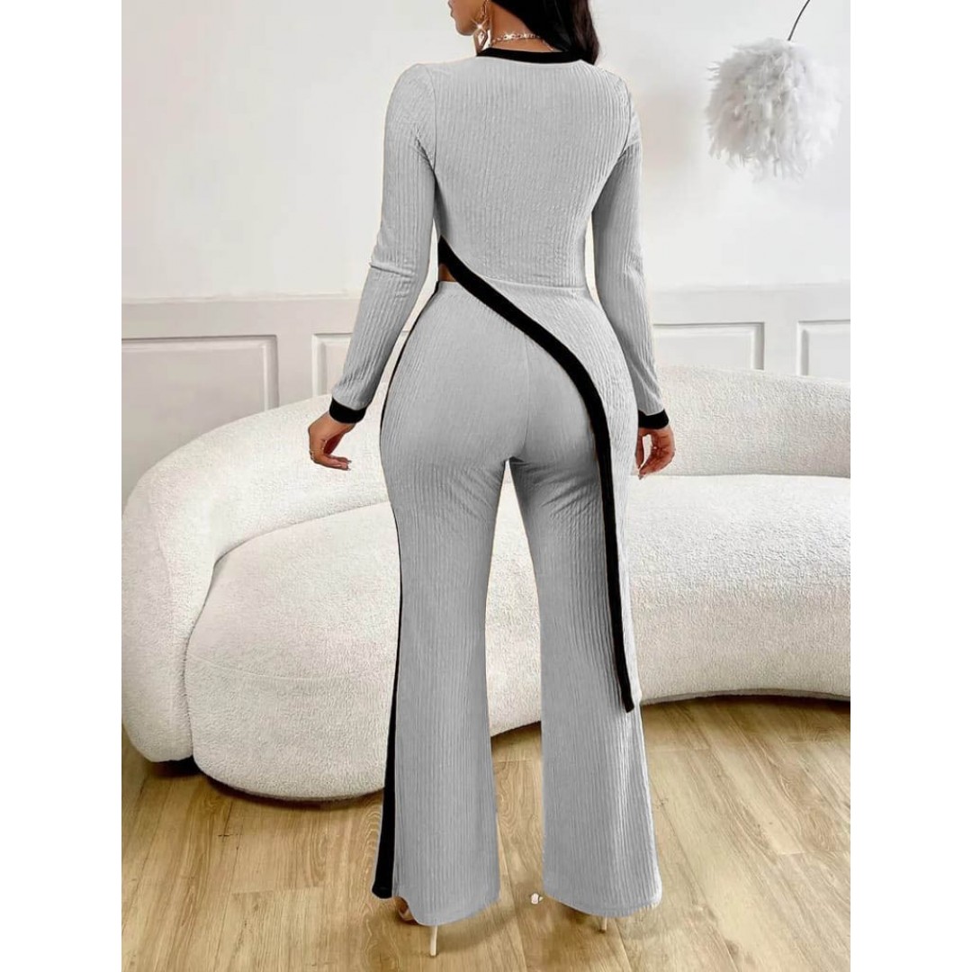 Kadın Uzun Kollu Bisiklet Yaka Asimetrik Kesim Bluz şardonlu Kaşkorse Bluz Ve Pantolon Ikili Takım 138755 Kadın Uzun Kollu Bisiklet Yaka Asimetrik Kesim Bluz şardonlu Kaşkorse Bluz Ve Pantolon Ikili Takım 138755