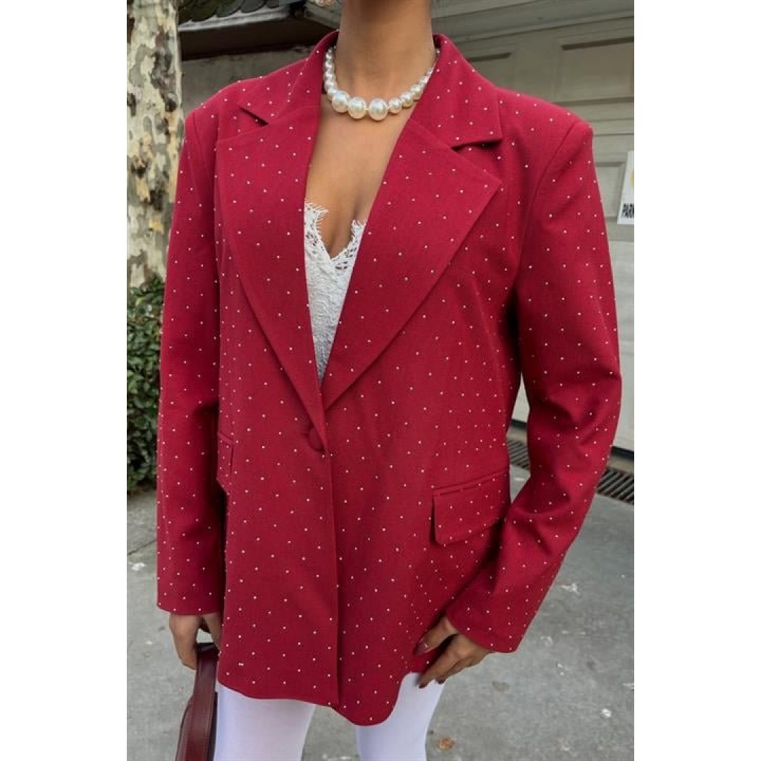 Taş Detaylı Premium Blazer Ceket 6122 158598