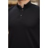 Erkek çizgi Dokulu çıtçıt Yakalı Kısa Kollu T-shirt 162327